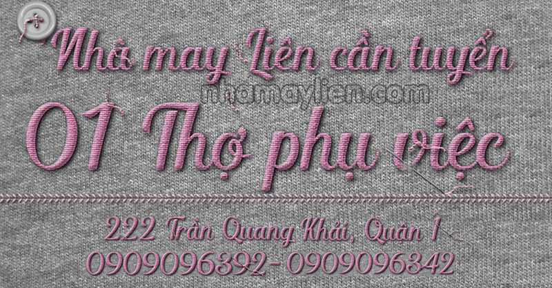 Tuyển thợ phụ việc lương cao